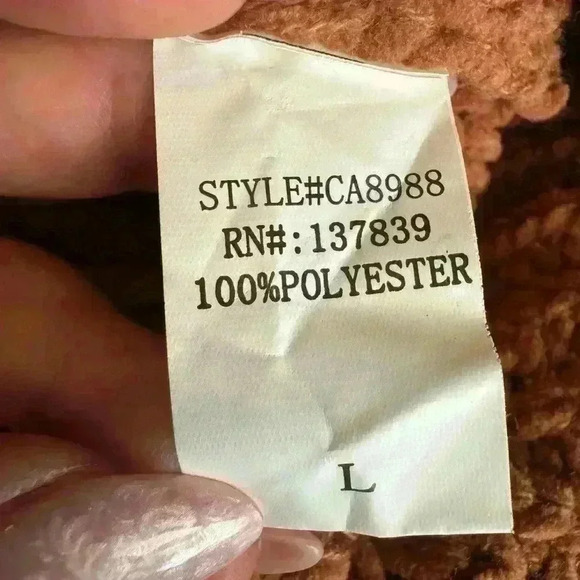 Altar D State Recycled Cotton Cable Crew Sweater. - Picture 10 of 11